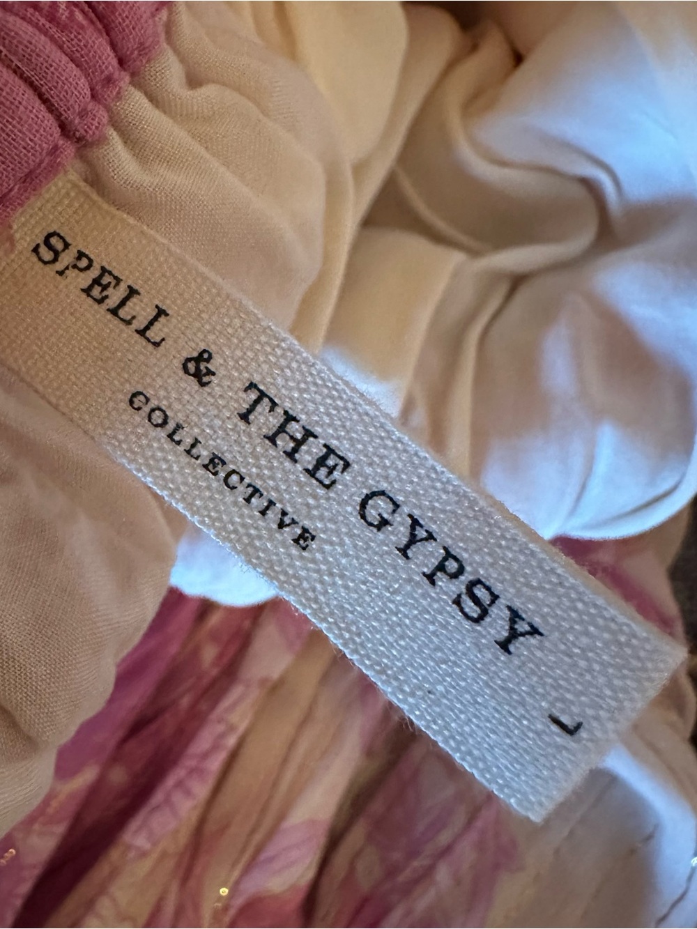 Spell & The Gypsy Collective Coco Lei Maxi Skirt in pink and cream floral print - Picture 8 of 10